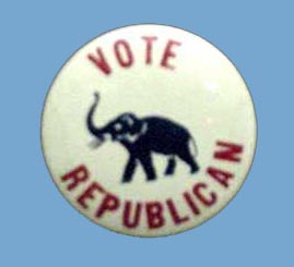 Vote Republican Button