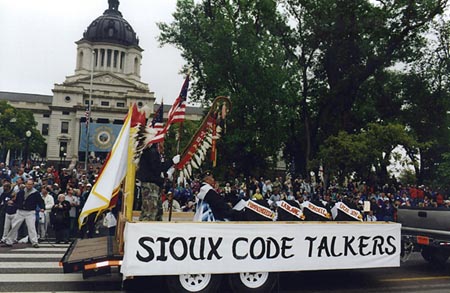 Sioux code talkers float 
